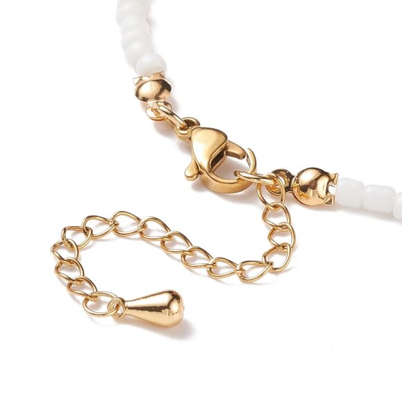 Adorable Seed Bead Fruit Bracelet 4 Styles  gold accents Adjustable NWOT 2/$10 - Picture 6 of 6